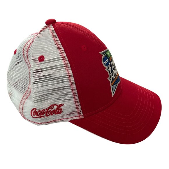 NCAA Final Four Red & White Mesh Trucker Hat  Coca-Cola & Holiday Logo - Picture 4 of 5